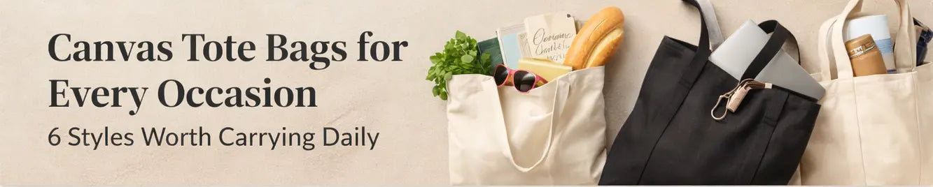 Canvas Tote Bags for Every Occasion: 6 Black, Oversized, and Everyday Styles Worth Carrying
