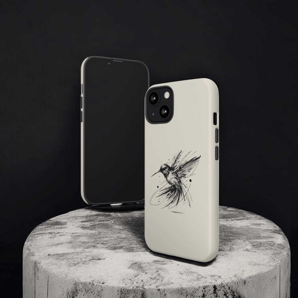 Hummingbird_Elegance_Tough_Case_iPhone_13_Matte