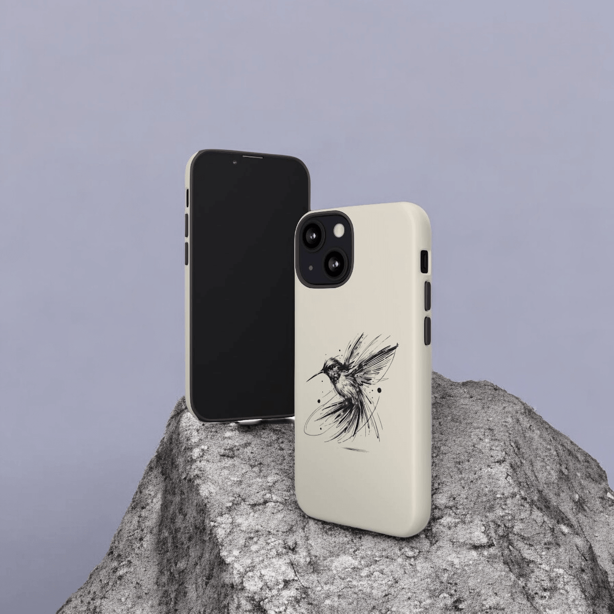 Hummingbird_Elegance_Tough_Case_iPhone_13_Mini_Matte