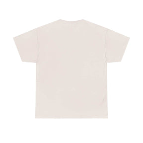 Short-sleeve beige T-shirt in lightweight cotton with a plain back design and classic crew neckline