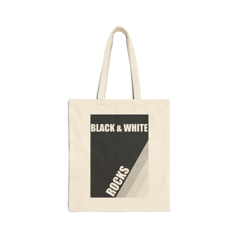 Black & White Rocks Canvas Bag