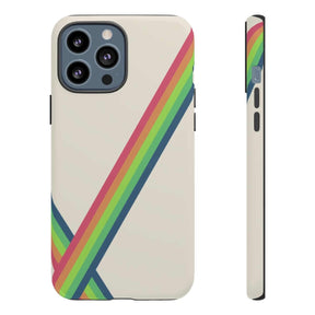 Matte light pink iPhone 13 Pro Max case with pearl finish featuring colorful floral design on the back