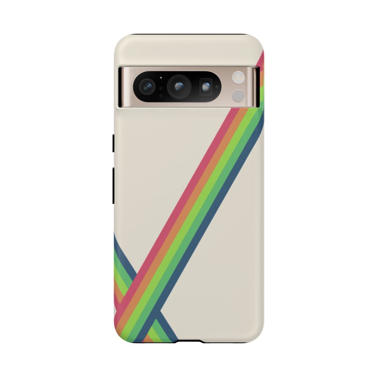 Clear phone case with vibrant colorful abstract pattern designed for Google Pixel 8 Pro featuring matte finish and precise cutouts
