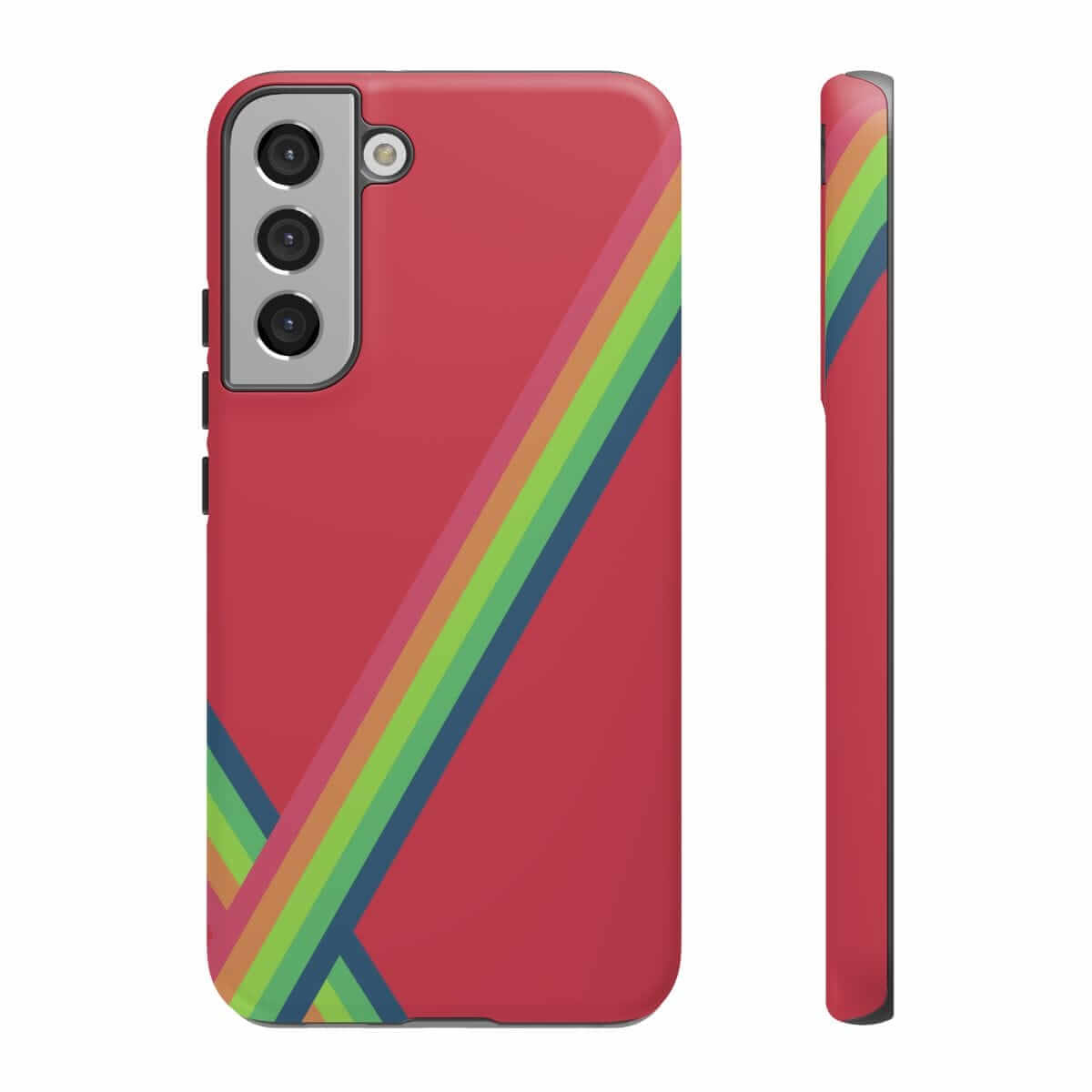 Red matte phone case for Samsung Galaxy S22 Plus featuring a smooth finish and slim protective design